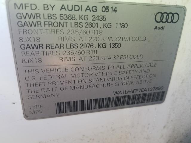 Photo 9 VIN: WA1LFAFP7EA127880 - AUDI Q5 PREMIUM 