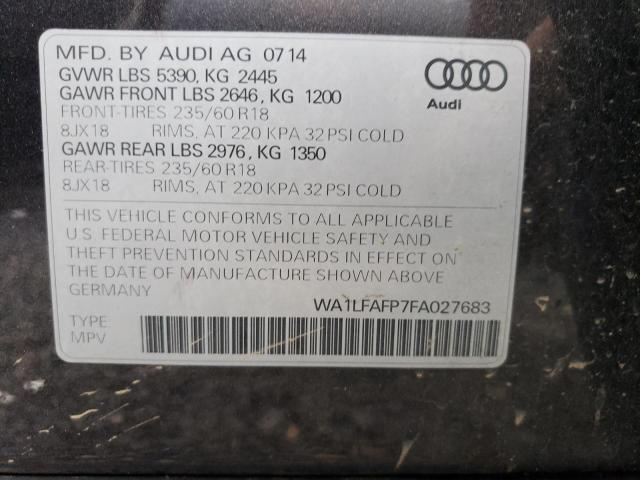 Photo 12 VIN: WA1LFAFP7FA027683 - AUDI Q5 