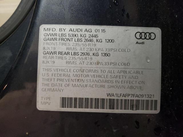 Photo 12 VIN: WA1LFAFP7FA091321 - AUDI Q5 PREMIUM 