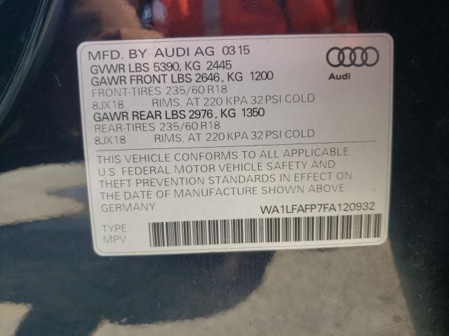 Photo 9 VIN: WA1LFAFP7FA120932 - AUDI Q5 PREMIUM 