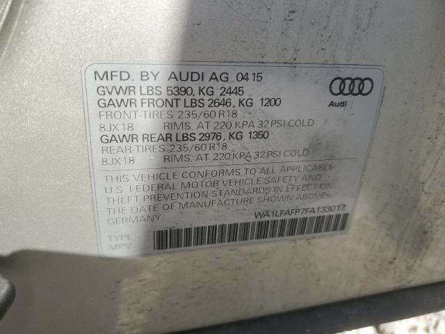 Photo 13 VIN: WA1LFAFP7FA133017 - AUDI Q5 PREMIUM 