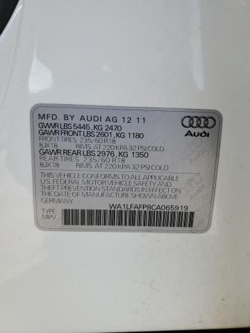 Photo 12 VIN: WA1LFAFP8CA065919 - AUDI Q5 PREMIUM 