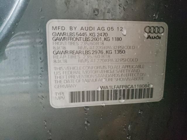 Photo 9 VIN: WA1LFAFP8CA118084 - AUDI Q5 PREMIUM 