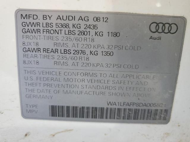 Photo 11 VIN: WA1LFAFP8DA005821 - AUDI Q5 