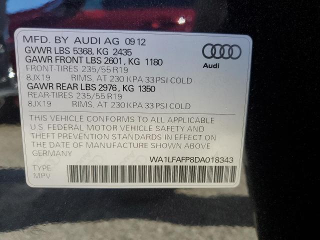 Photo 12 VIN: WA1LFAFP8DA018343 - AUDI Q5 