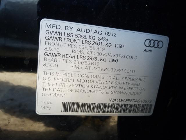 Photo 9 VIN: WA1LFAFP8DA018679 - AUDI Q5 PREMIUM 