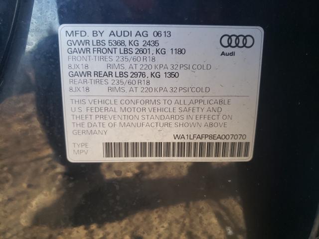 Photo 9 VIN: WA1LFAFP8EA007070 - AUDI Q5 