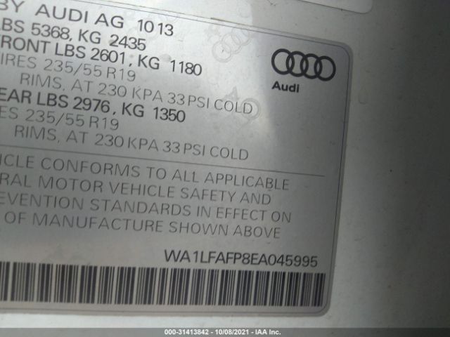 Photo 8 VIN: WA1LFAFP8EA045995 - AUDI Q5 