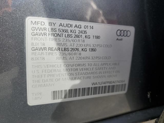 Photo 12 VIN: WA1LFAFP8EA074364 - AUDI Q5 