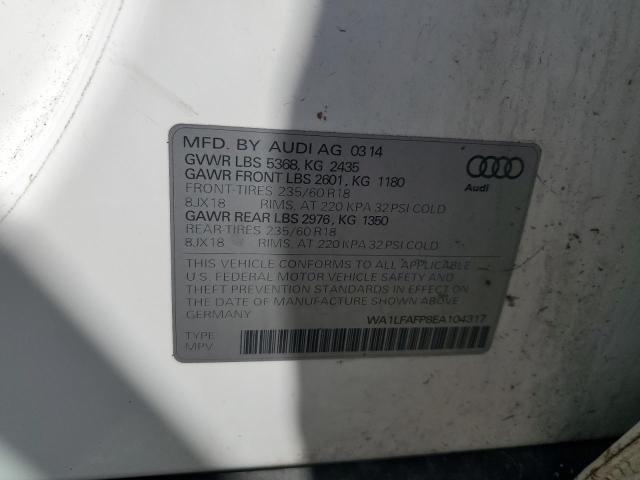 Photo 12 VIN: WA1LFAFP8EA104317 - AUDI Q5 PREMIUM 