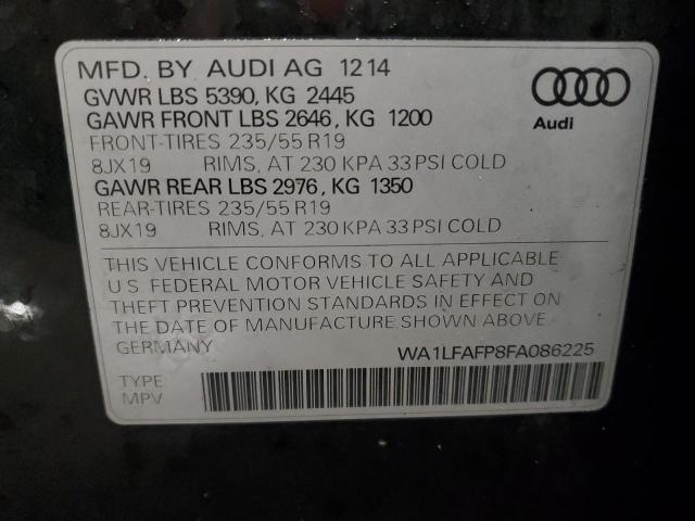 Photo 12 VIN: WA1LFAFP8FA086225 - AUDI Q5 PREMIUM 