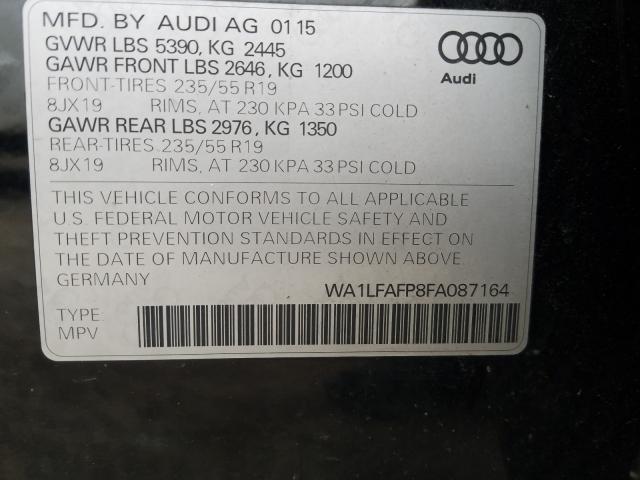 Photo 9 VIN: WA1LFAFP8FA087164 - AUDI Q5 