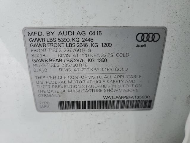 Photo 12 VIN: WA1LFAFP8FA135830 - AUDI Q5 PREMIUM 