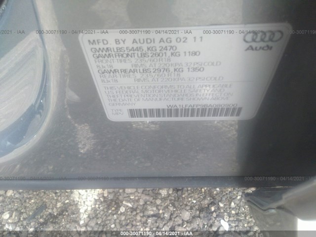 Photo 8 VIN: WA1LFAFP9BA080900 - AUDI Q5 