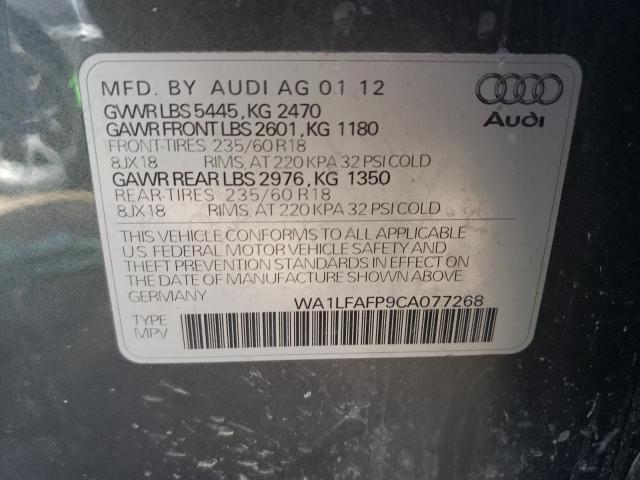 Photo 13 VIN: WA1LFAFP9CA077268 - AUDI Q5 PREMIUM 