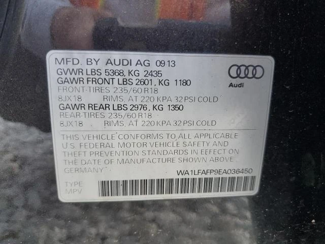 Photo 12 VIN: WA1LFAFP9EA036450 - AUDI Q5 PREMIUM 