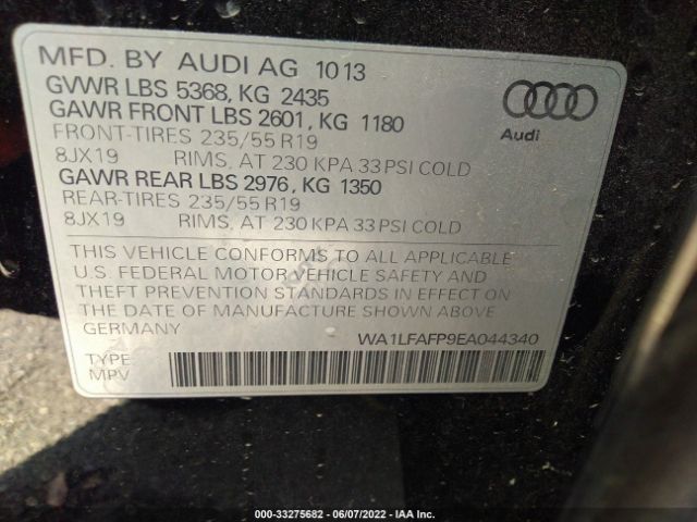 Photo 8 VIN: WA1LFAFP9EA044340 - AUDI Q5 