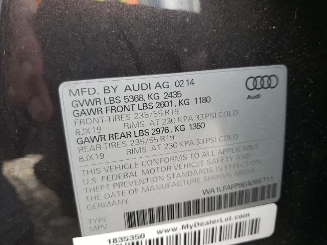 Photo 9 VIN: WA1LFAFP9EA095711 - AUDI Q5 PREMIUM 