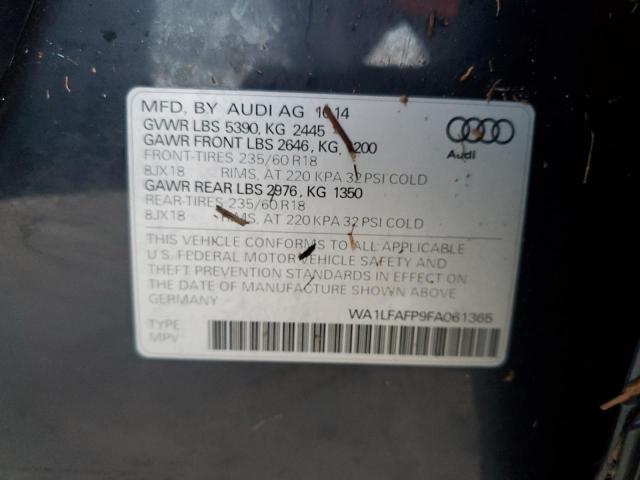 Photo 12 VIN: WA1LFAFP9FA061365 - AUDI Q5 PREMIUM 