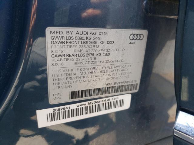 Photo 13 VIN: WA1LFAFP9FA093619 - AUDI Q5 PREMIUM 