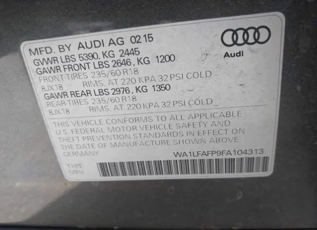 Photo 8 VIN: WA1LFAFP9FA104313 - AUDI Q5 