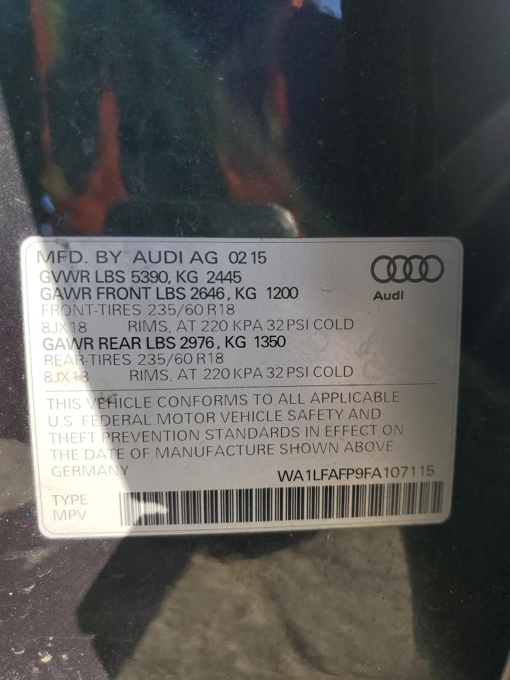 Photo 12 VIN: WA1LFAFP9FA107115 - AUDI Q5 