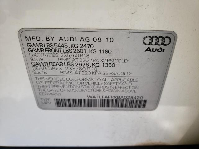 Photo 12 VIN: WA1LFAFPXBA028420 - AUDI Q5 PREMIUM 