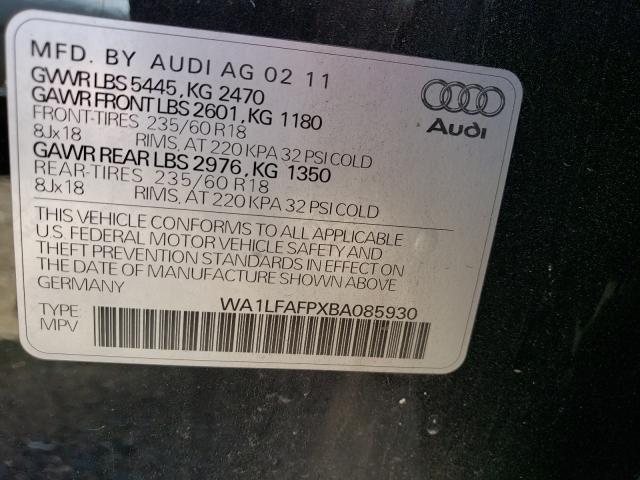 Photo 9 VIN: WA1LFAFPXBA085930 - AUDI Q5 PREMIUM 