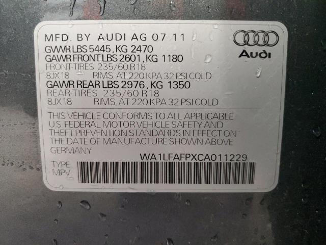 Photo 12 VIN: WA1LFAFPXCA011229 - AUDI Q5 