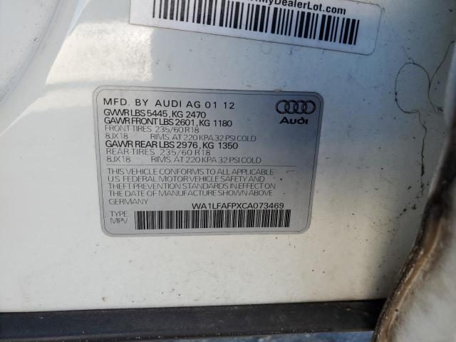 Photo 12 VIN: WA1LFAFPXCA073469 - AUDI Q5 PREMIUM 