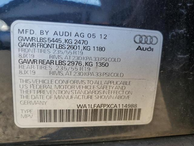 Photo 12 VIN: WA1LFAFPXCA114988 - AUDI Q5 PREMIUM 