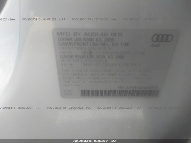 Photo 8 VIN: WA1LFAFPXDA093545 - AUDI Q5 