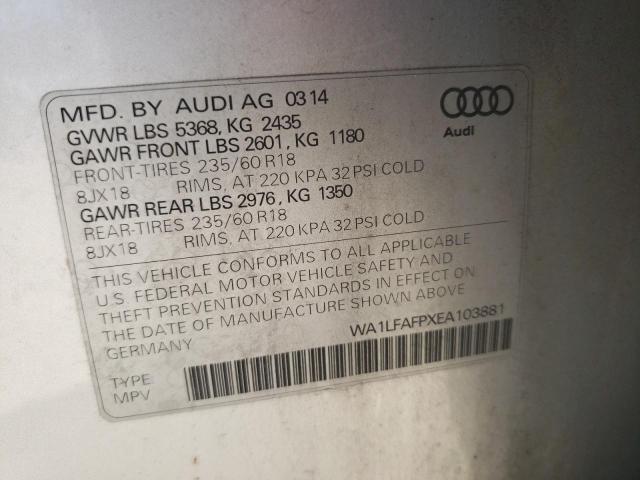 Photo 12 VIN: WA1LFAFPXEA103881 - AUDI Q5 PREMIUM 