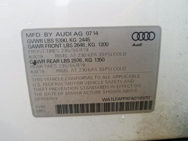 Photo 9 VIN: WA1LFAFPXFA016970 - AUDI Q5 PREMIUM 