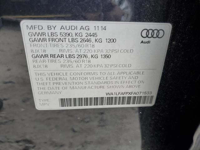 Photo 12 VIN: WA1LFAFPXFA071533 - AUDI Q5 PREMIUM 