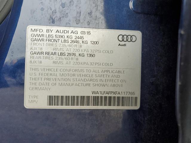 Photo 12 VIN: WA1LFAFPXFA117765 - AUDI Q5 PREMIUM 