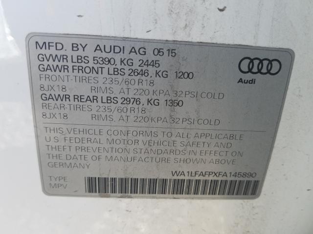 Photo 9 VIN: WA1LFAFPXFA145890 - AUDI Q5 