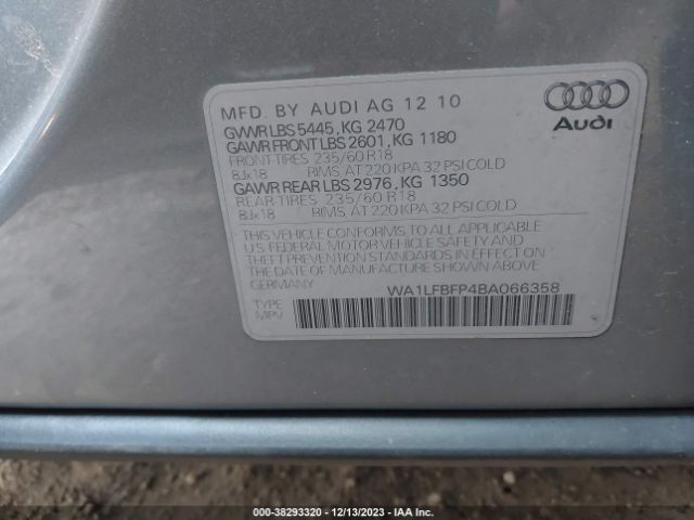 Photo 8 VIN: WA1LFBFP4BA066358 - AUDI Q5 