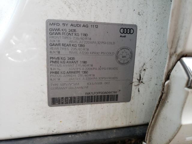 Photo 12 VIN: WA1LFCFP2DA044786 - AUDI Q5 