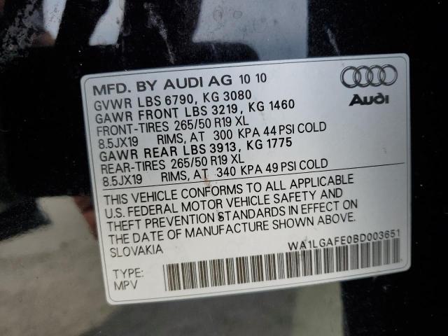 Photo 12 VIN: WA1LGAFE0BD003651 - AUDI Q7 PREMIUM 