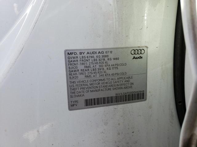 Photo 12 VIN: WA1LGAFE0DD002549 - AUDI Q7 