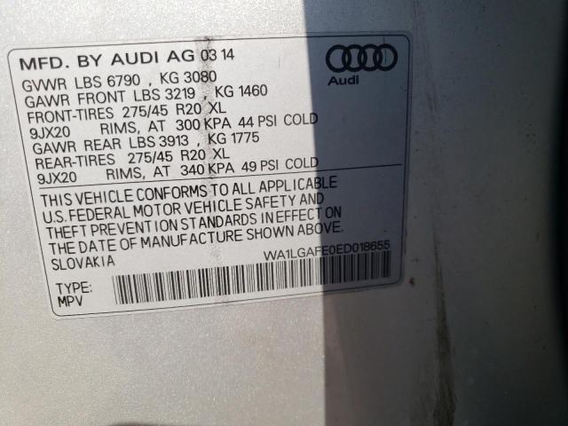 Photo 12 VIN: WA1LGAFE0ED018655 - AUDI Q7 PREMIUM 