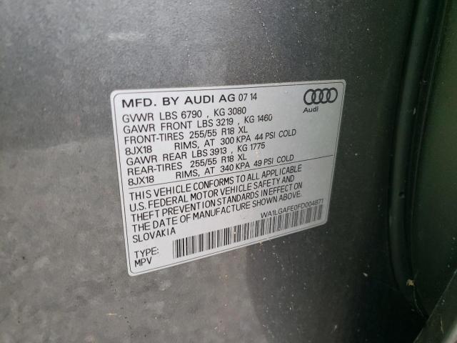 Photo 12 VIN: WA1LGAFE0FD004871 - AUDI Q7 PREMIUM 