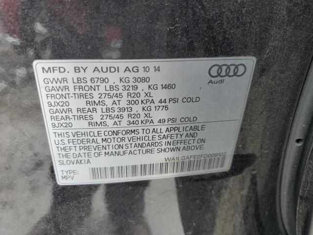 Photo 12 VIN: WA1LGAFE0FD009102 - AUDI Q7 PREMIUM 