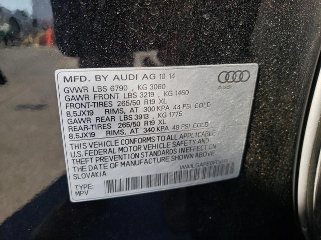 Photo 9 VIN: WA1LGAFE0FD011027 - AUDI Q7 PREMIUM 