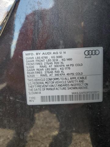 Photo 12 VIN: WA1LGAFE0FD012971 - AUDI Q7 PREMIUM 