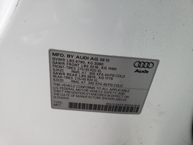 Photo 9 VIN: WA1LGAFE1BD001813 - AUDI Q7 PREMIUM 