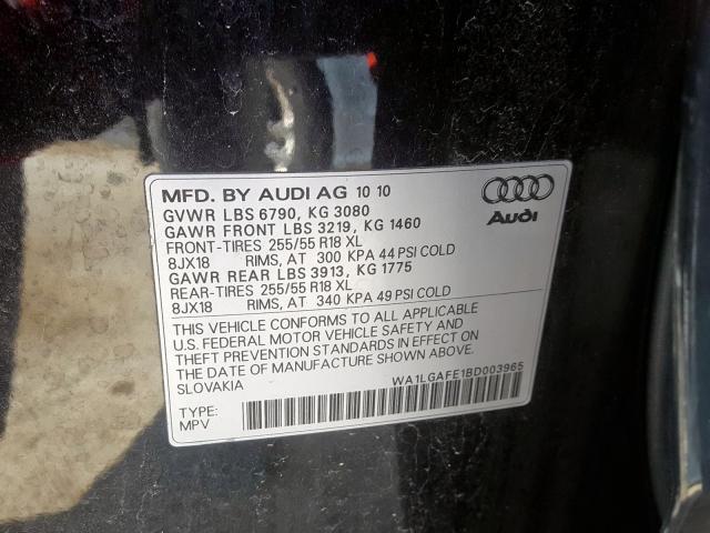 Photo 9 VIN: WA1LGAFE1BD003965 - AUDI Q7 PREMIUM 