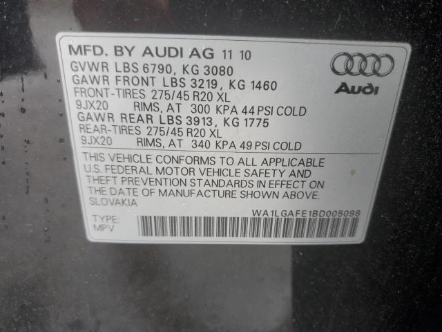 Photo 9 VIN: WA1LGAFE1BD005098 - AUDI Q7 PREMIUM 