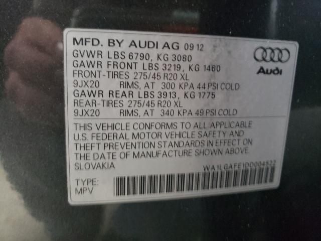 Photo 9 VIN: WA1LGAFE1DD004522 - AUDI Q7 PREMIUM 